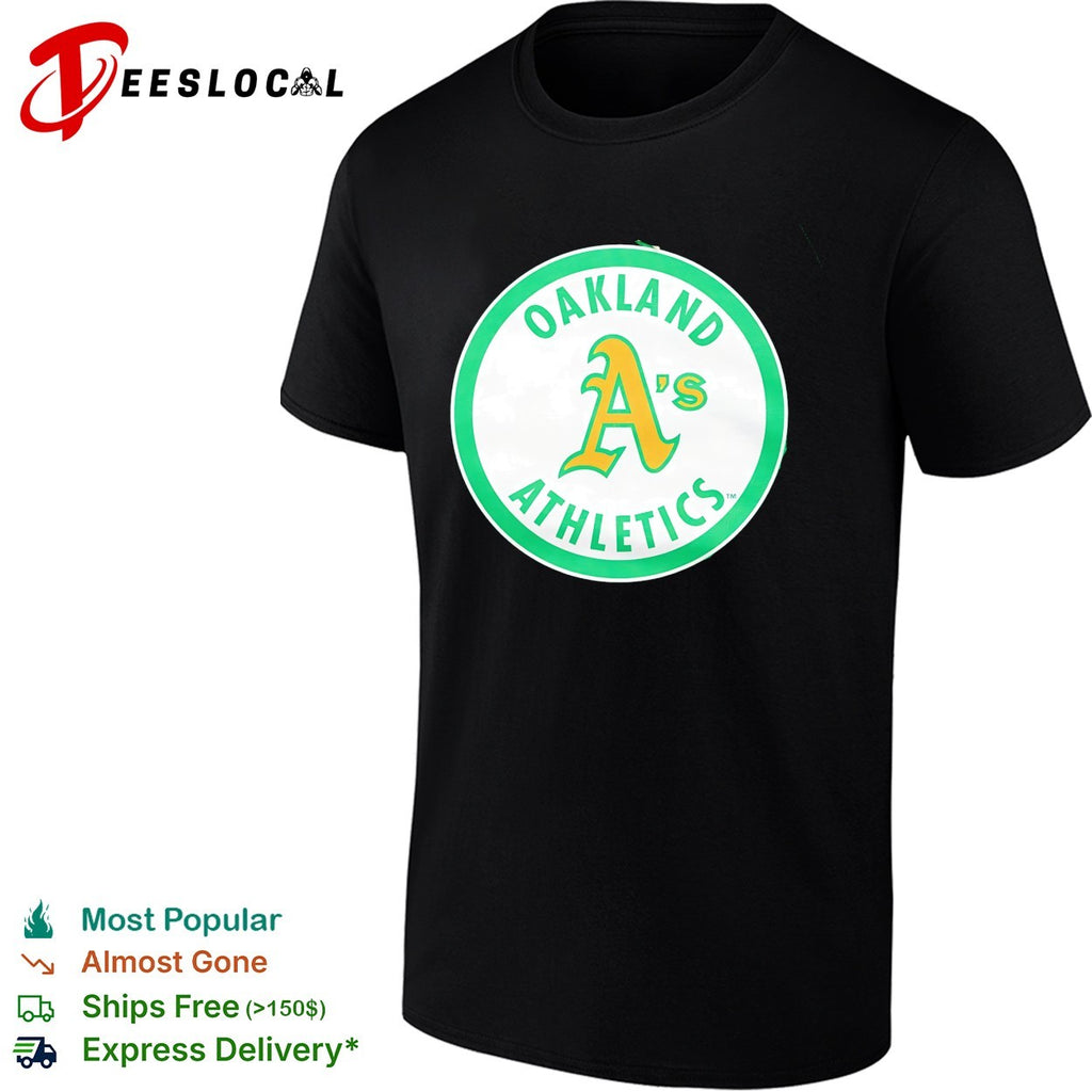 Oakland Athletics classic elephant circle A vintage logo shirt