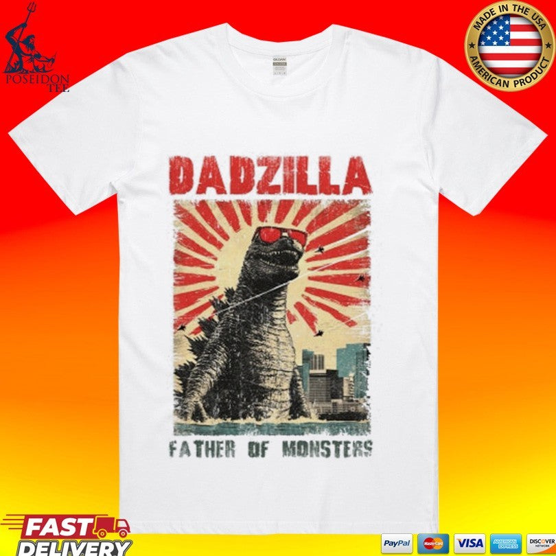 Shark Dadzilla Father Of Monsters T-shirt
