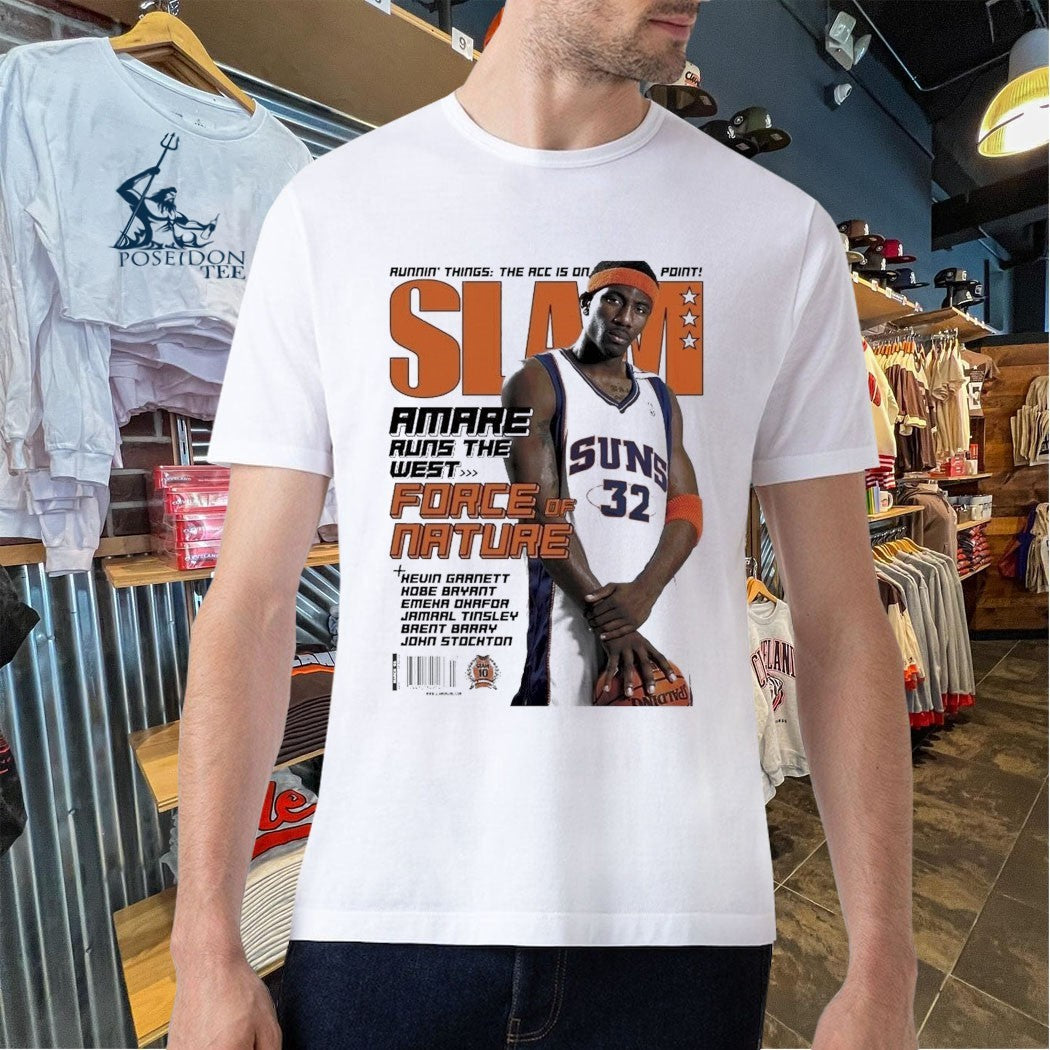 Slam Magazine Amare Runs The West Force Of Nature 2026 T-shirt