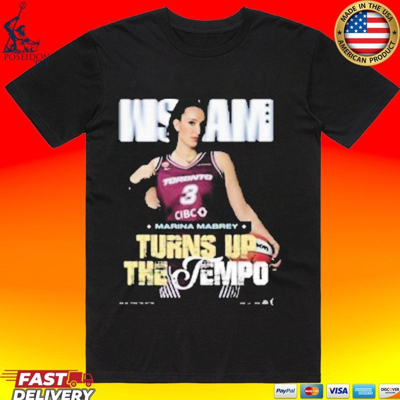 Slam Turns Up The Tempo 262 Marina Mabrey T-shirt