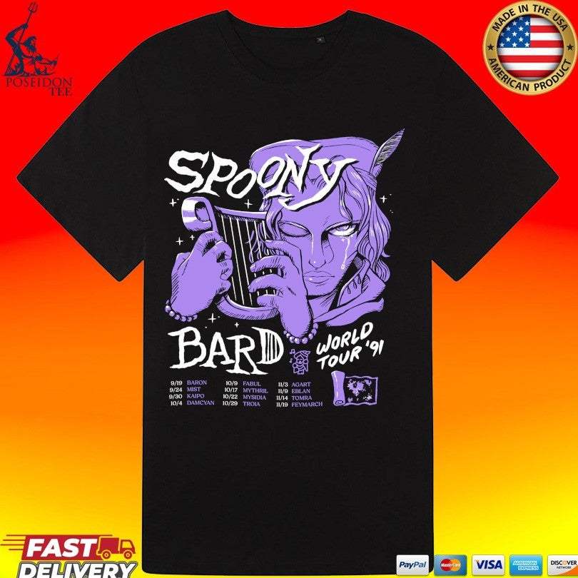 Spoony Bard World Tour ’91 Harp T-shirt