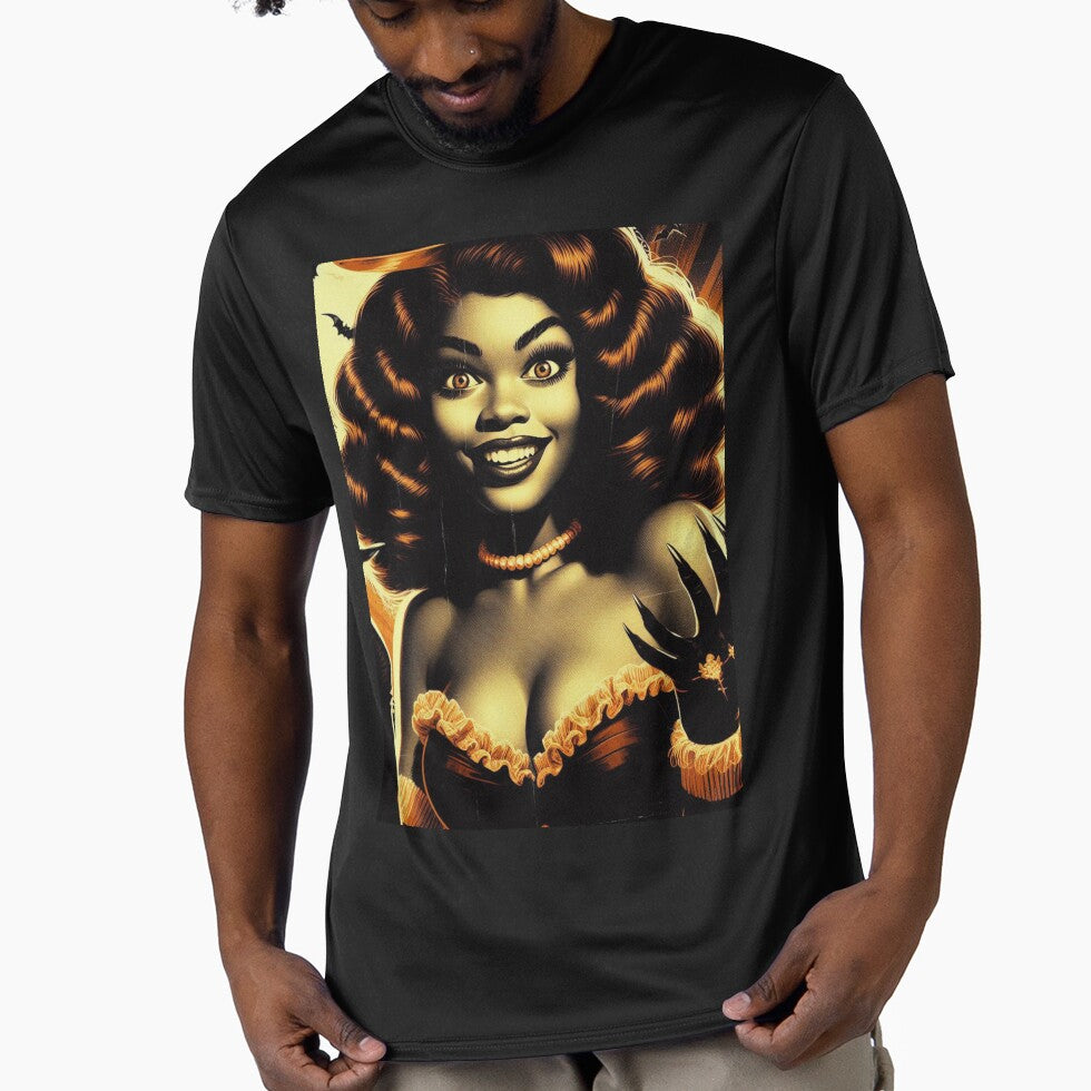 Retro Halloween Woman by PulpVintage