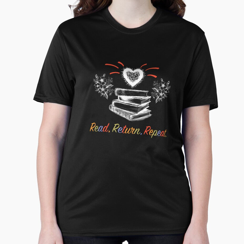 Book Reader - Read Return Repeat (White) by VelvetRoom