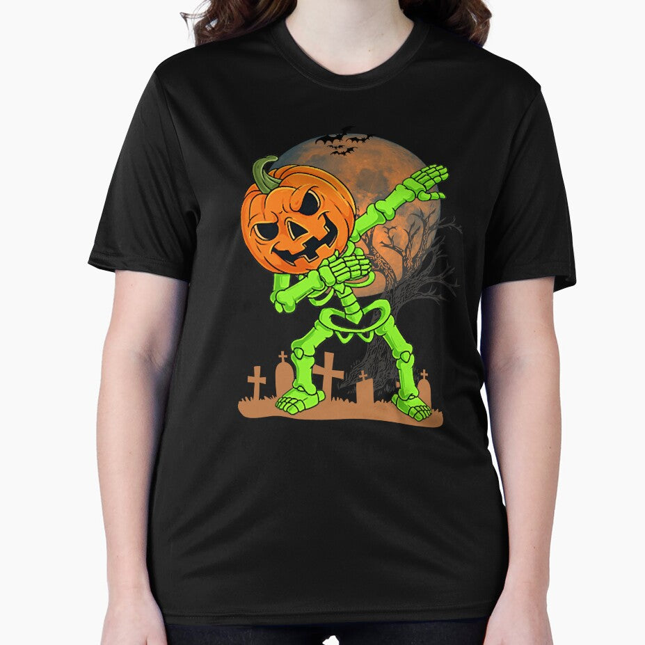 Dabbing Halloween Pumpkin Skeleton, Dabbing Halloween Costume by WanderTravels