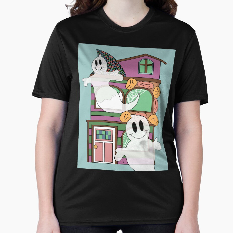 Ghost Haunted House | Retro Halloween by thecolorfuldino
