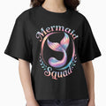Mermaid Birthday Squad Party Matching Womens by AmparoBoyle