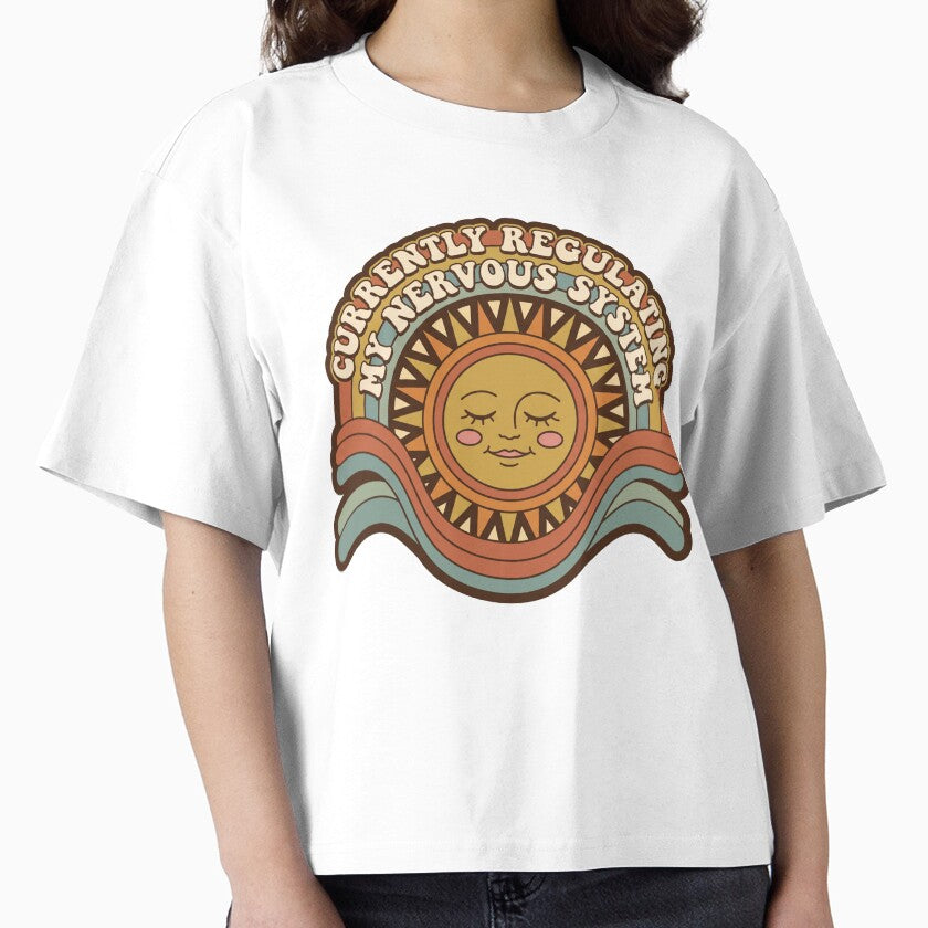 Currently Regulating My Nervous System Retro Sun by SnazzifyDigital
