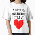 Hot Civil Engineer Stole my Heart Funny Civil engineering quote by OneTimeEngineer