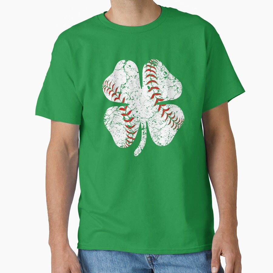 Baseball St Patrick's Day Catcher Pitcher Shamrock by MichelSorour
