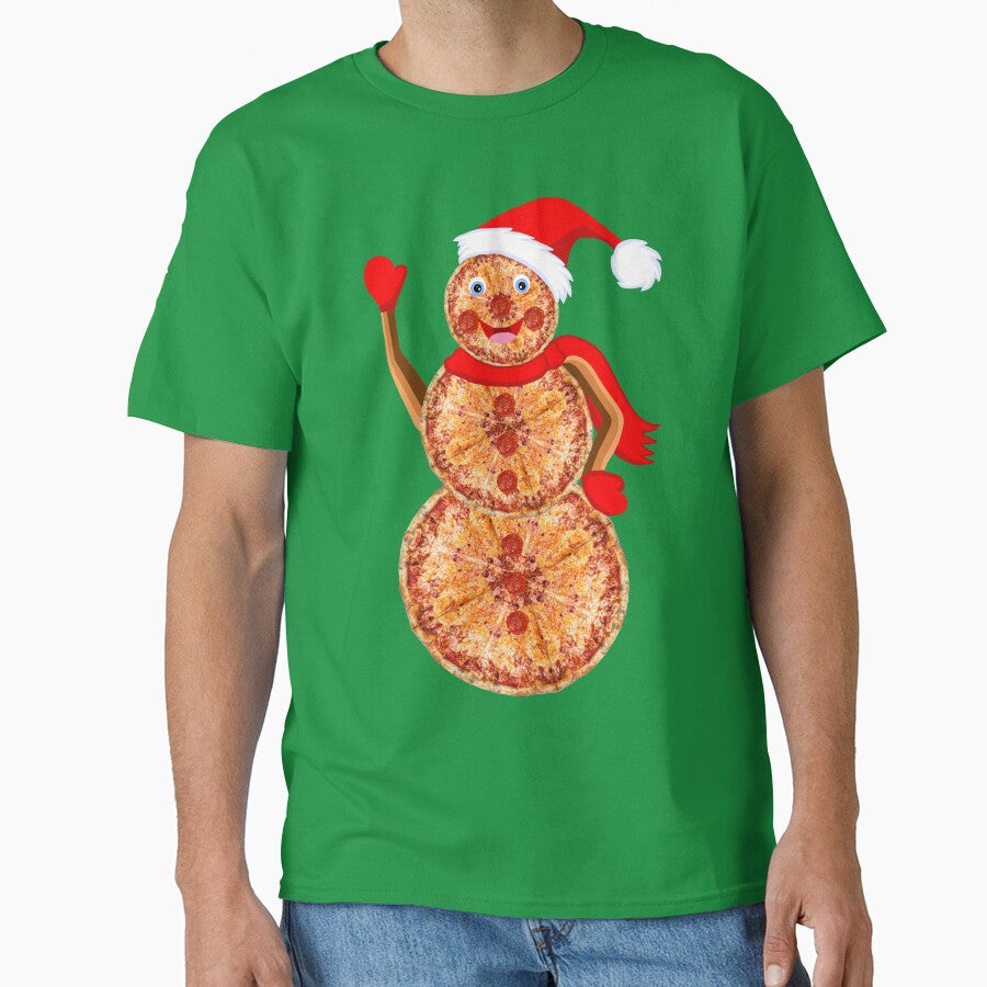 Christmas Pizza Snowman by Deborah Camp