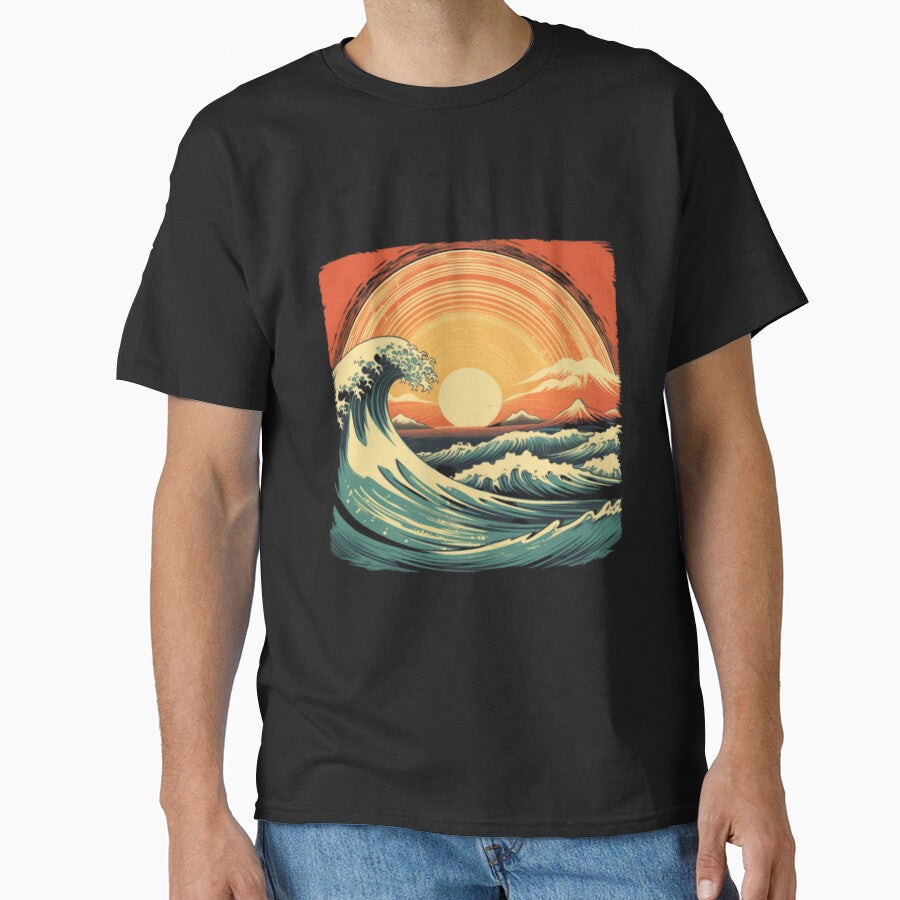 Embrace Timeless Elegance: Retro Sunset Rays Wave Collection by CITY-SHOPPING