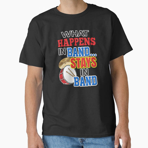 'What Happens In Band…Stays In Band' (Black) by The Button Gal