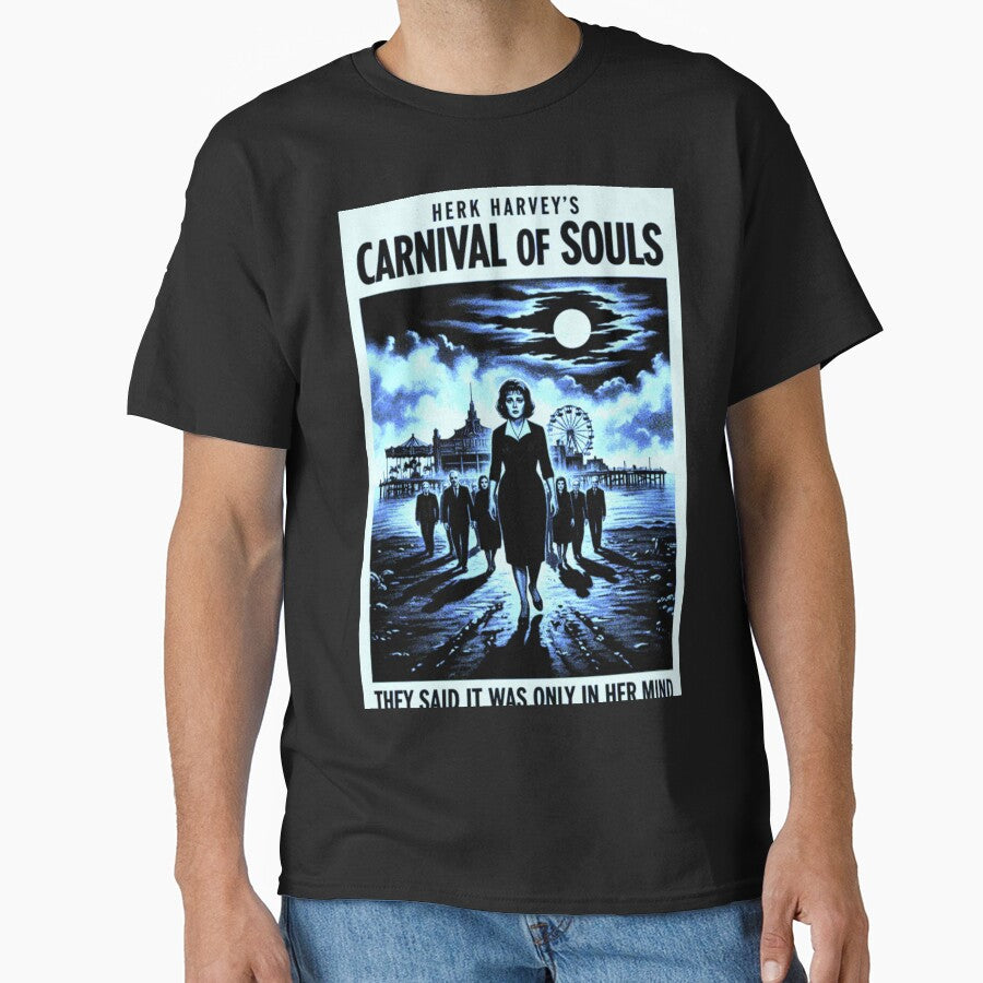 Phantom Masquerade – Reimagined Carnival of Souls Horror Poster by Art's Diner
