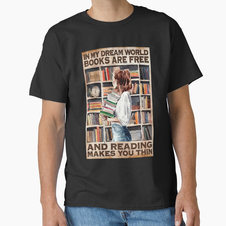 In My Dream World Books Are Free And Reading Makes You Thin by hippololocc