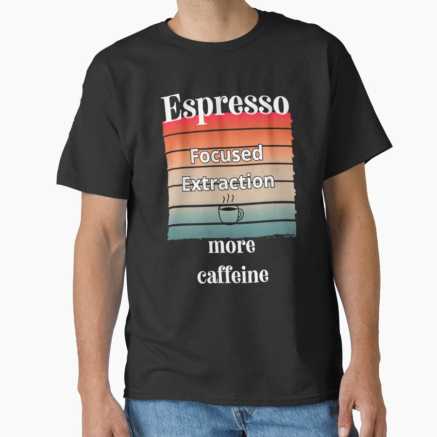 Coffee Knowledge Shirt – Espresso Is Not Stronger Than Drip Tee by ChameraDesign