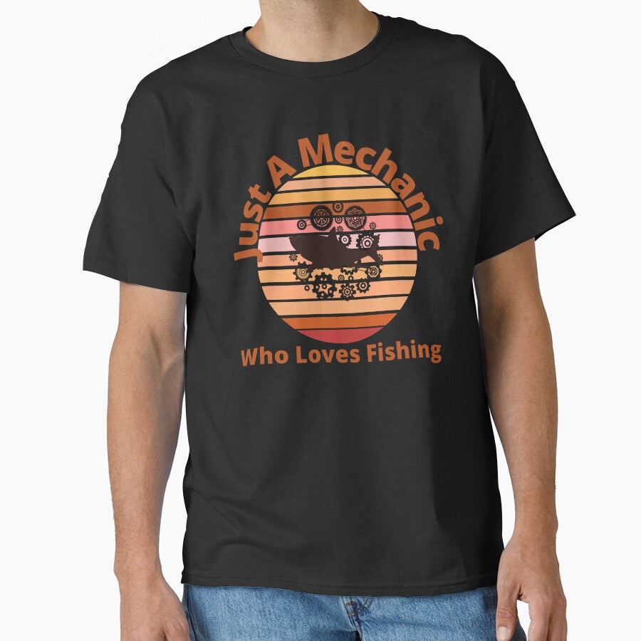 Just A Mechanical Who Loves Fishing by Soft Strength Studio