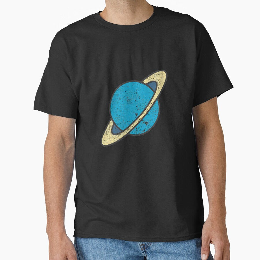 Vintage Illustrated Planet Saturn by vladocar