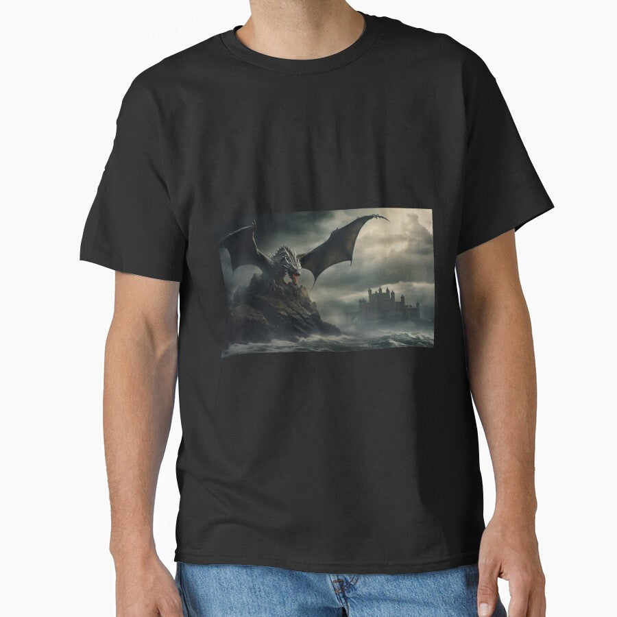 Dark Fantasy Landscape - Legendary Black Dragon by Fantasy Masterpiece