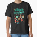 Merry Christmas Ornaments Design Retro by BeansHotTees