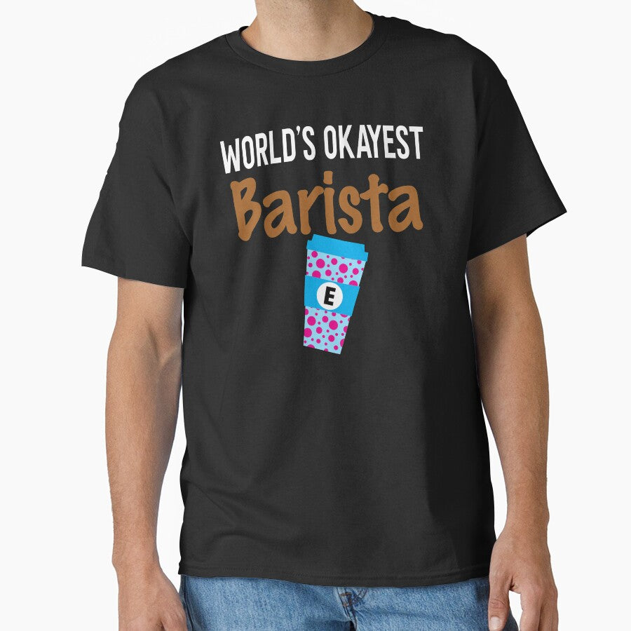 World's Okayest Barista Monogram E by ZiesMerch