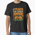 I Teach The Cutest Pumpkins In The Patch Funny Jack O Lantern Teacher Tee by MizoX7