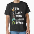 Eat Sleep Anime Gaming Repeat Kawaii Otaku Anime Manga by Arigue