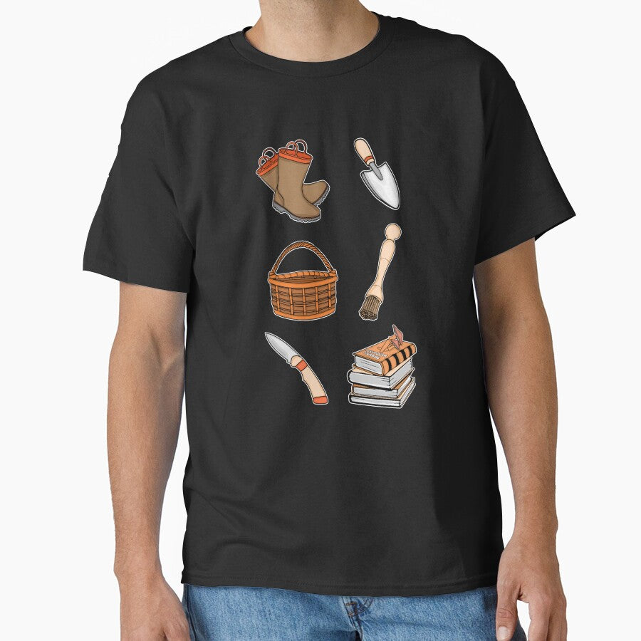 Foraging Mushroom Fungi Hunter Wild Mushrooms by DSWShirts