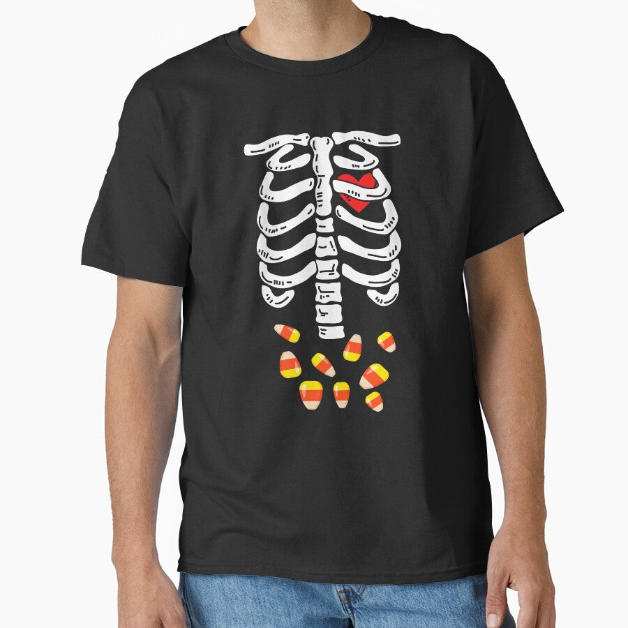 Skeleton Candy Corn Halloween by ArtbySunRaeer