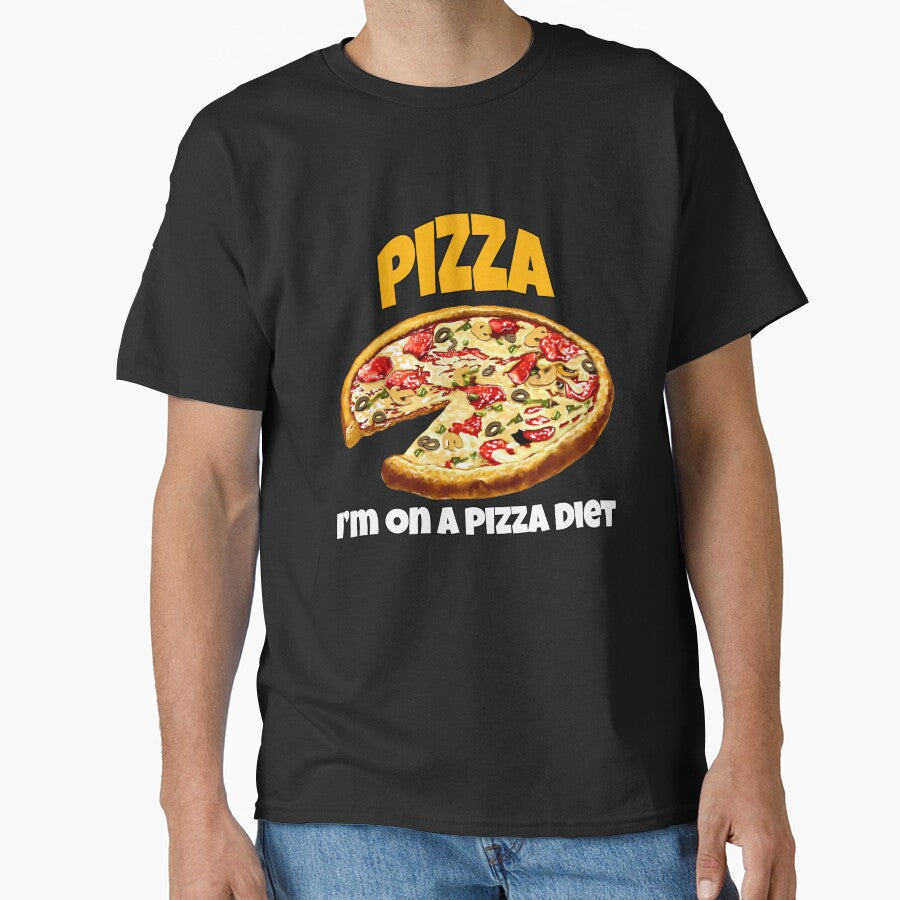 Funny Pizza Lover Humorous Design Pizza I'm On A Pizza Diet by fantasticdesign