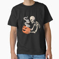 Skeleton with pumpkin head by Livingcreative
