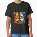 Retro Comic Style Squirrels with Acorns - Pop Art Animal Illustration by VibranPalette