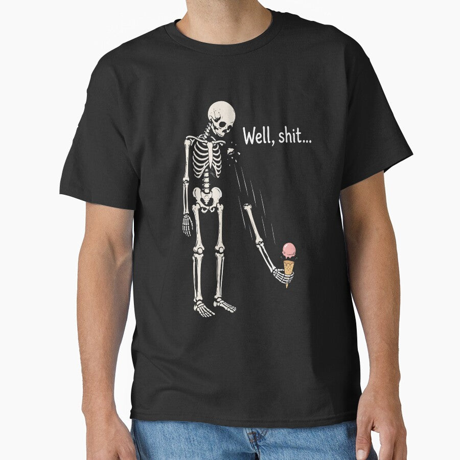 Well shit skeleton dark humor gothic by HandicraftArt