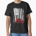 Trucker Flag Tshirt by SunsetGloww