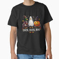 Duck Duck Boo Halloween Trio Funny Duck Pumpkin Ghost Shirt by ArcaneArtistry