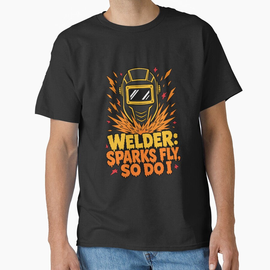 Welder Halloween Welding Mask Sparks Fly So Do I by Uglyandcute