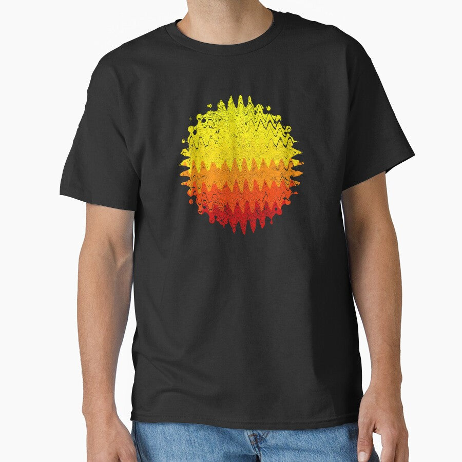 Abstract Retro Sunset Nostalgic Classic Kitsch Sun Fun Splotch Art 3 of 4 by Beachy