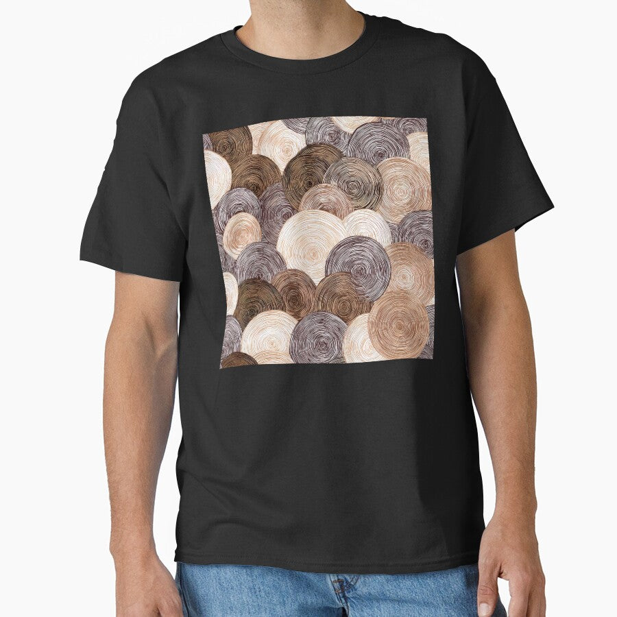 Boho Earthtones, Cream, And Cinnamon Latte Hues Abstract by DEC02