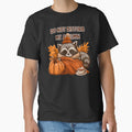 Do Not Disturb My Autumn - Cozy Racoon Wrapped in a Blanket with Tea & Pumpkin by AceEye