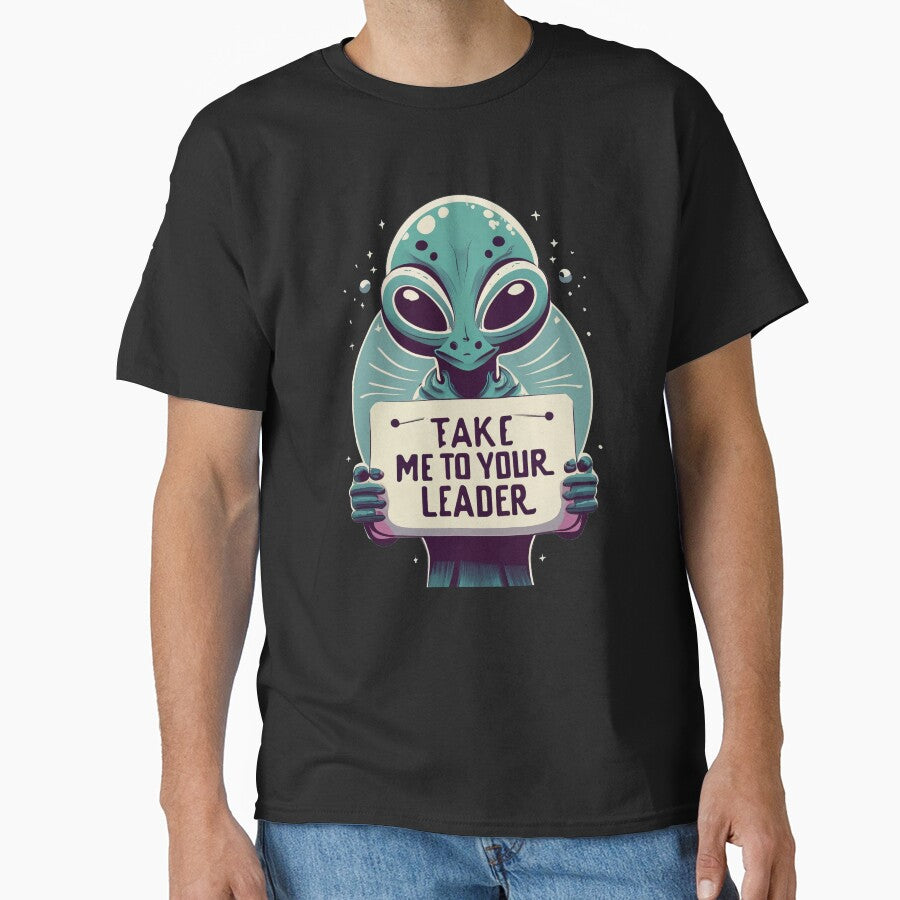 Alien Scifi Vintage Style, Humor by CreationP