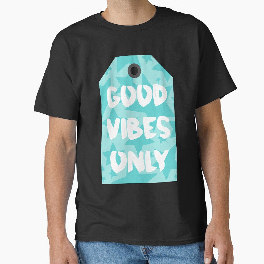 Good Vibes Only Aqua Turquoise Positive Energy Motivation Saying by lakecreekwear