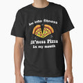 Im into fitness fit'ness pizza in my mouth Shirt, Funny Fitness T Shirt, pizza Tuesday, Food Shirt by Aminepop