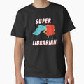 Super Librarian (White Text) - Book Lovers with Superhero Cape by CaitU