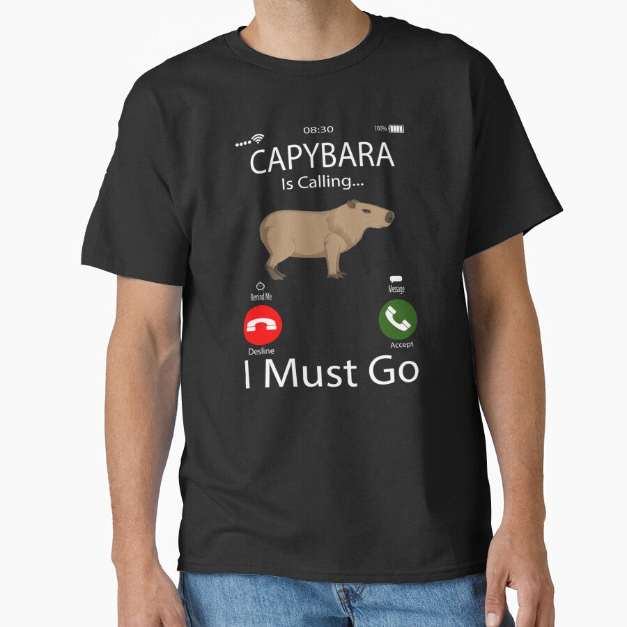 Capybara Is Calling I Must Go by leacha
