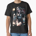 Gothic anime girl with penguins portrait art by TheArtistOf2022