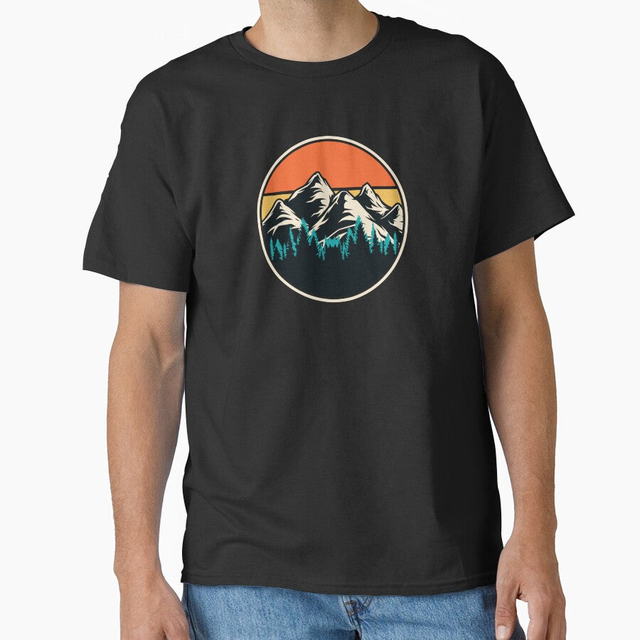 mountain adventure apparel, explore mountains hiking shirt by MalwasBasket