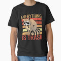 Retro Vintage Everything Is Trash Funny Sarcastic Raccoon Camping Hiking by 2MDesign