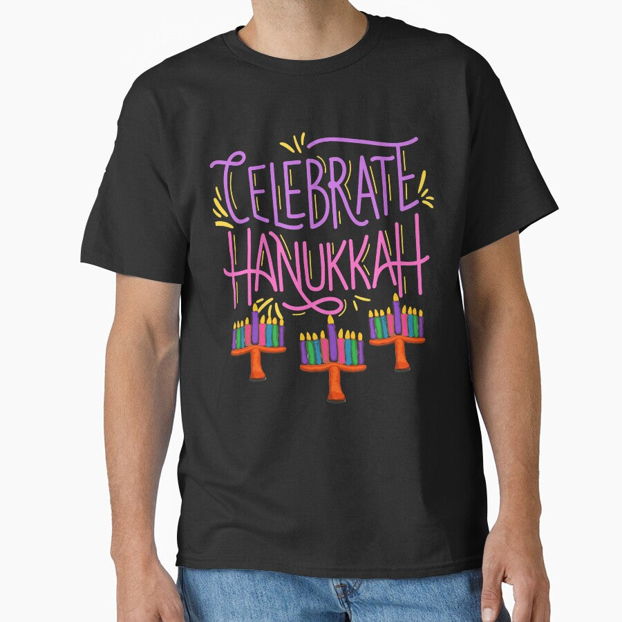 Celebrate Hanukkah, Happy Hanukkah Face Mask, Happy Hanukkah Menorah, Jewish Gift, Happy Hanukkah Gift, by prteacool