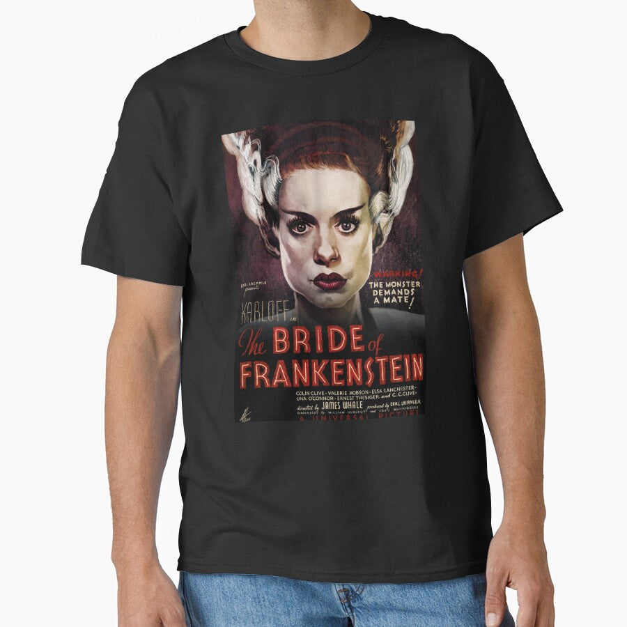 Vintage Retro Monster Movie Poster – Bride of Frankenstein 1935 by RetroRabbitCo