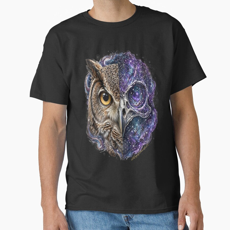 Cosmic Owl | Celestial Wisdom Skull by KingofHearts25