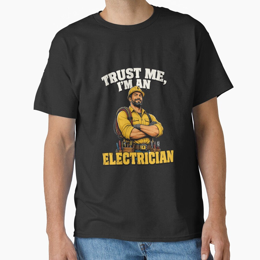 Trust Me, I'm an Electrician – Funny Electrician Vintage Work Shirt by nivadaofficiel2